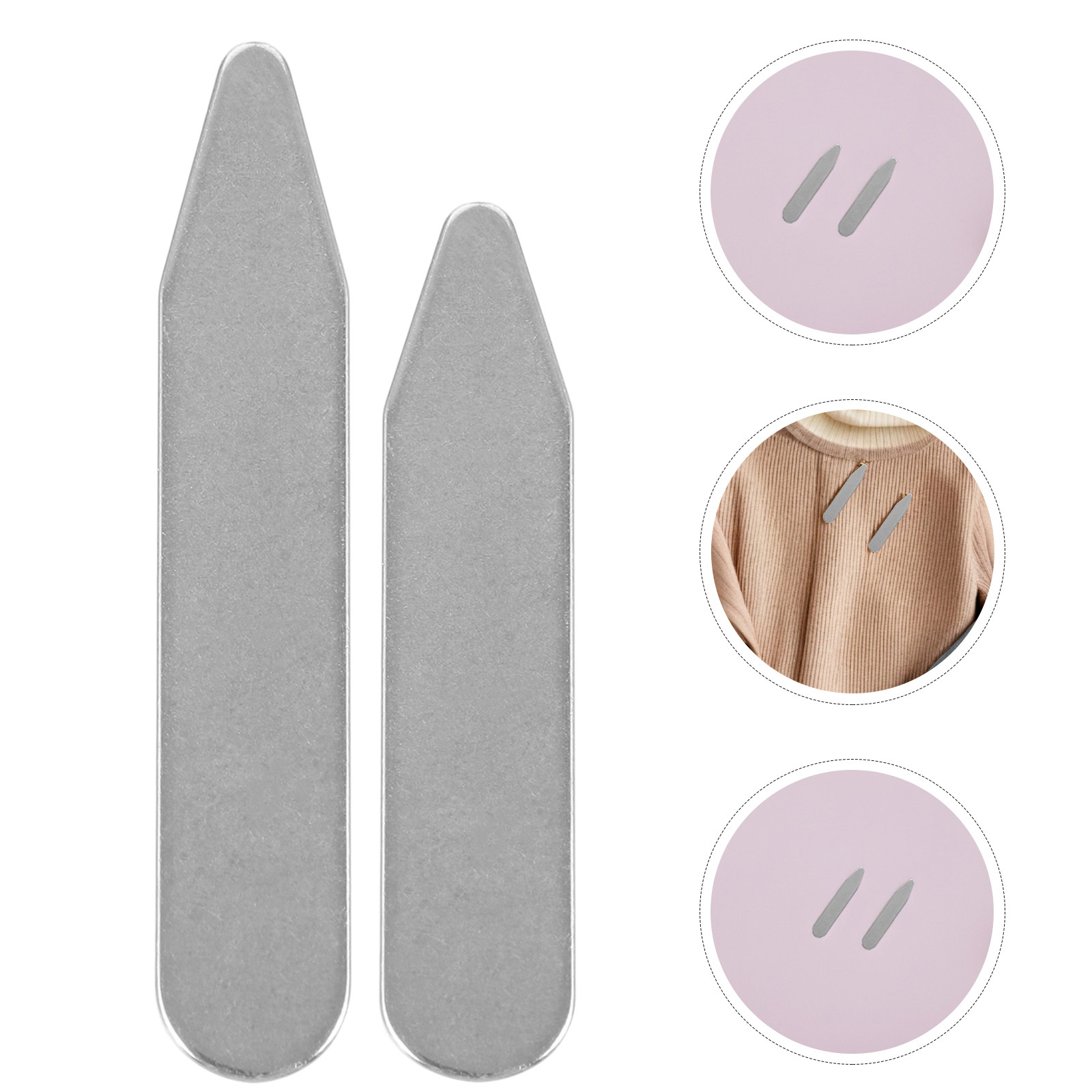 Women Formal Wear Business - Edelstahl-Kragenstreben Metall-Hemdkragen-Stütze für Herren und Damen,