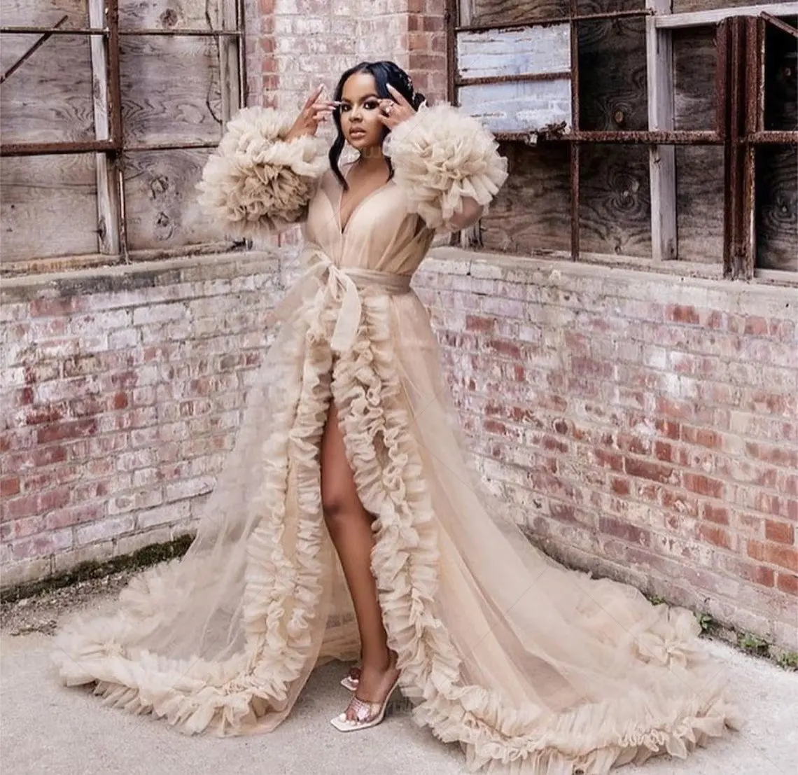 Women'S Formal Wear Wedding - Braut-Abschlussballkleid, flauschige Tüllkleider für Frauen, lange