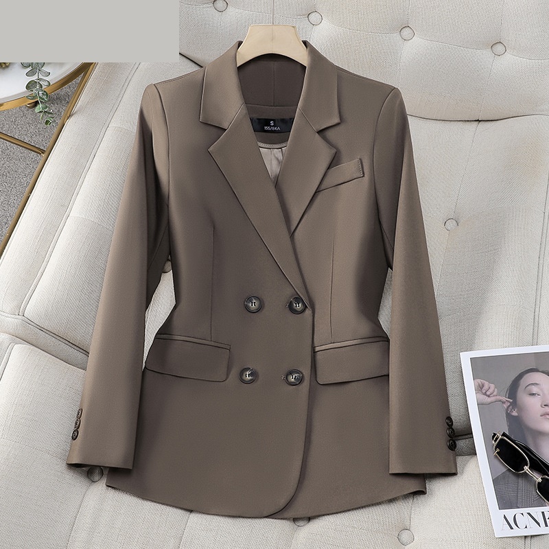 Women Formal Wear With Black Blazer - Hochwertige weibliche Blazer Frauen schwarz braun