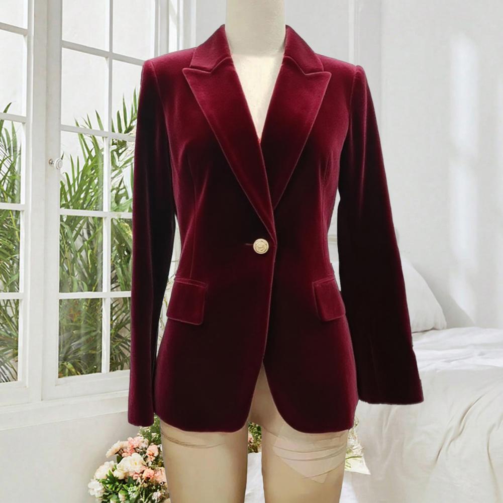 Women'S Formal Wear Wedding - Samt-Sakko in Übergröße für Damen, mit