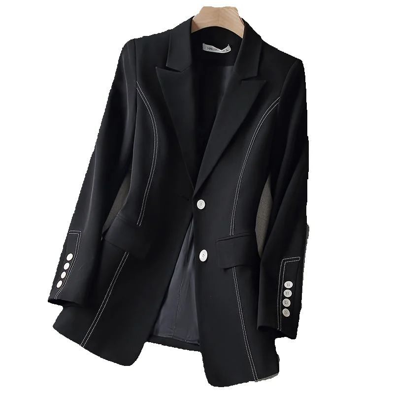 Women Formal Wear With Black Blazer - Neue modische Damen-Blazer in Weiß und