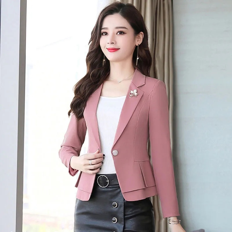 Women Formal Wear With Black Blazer - Damen Business Arbeitskleidung Slim Fit Formeller