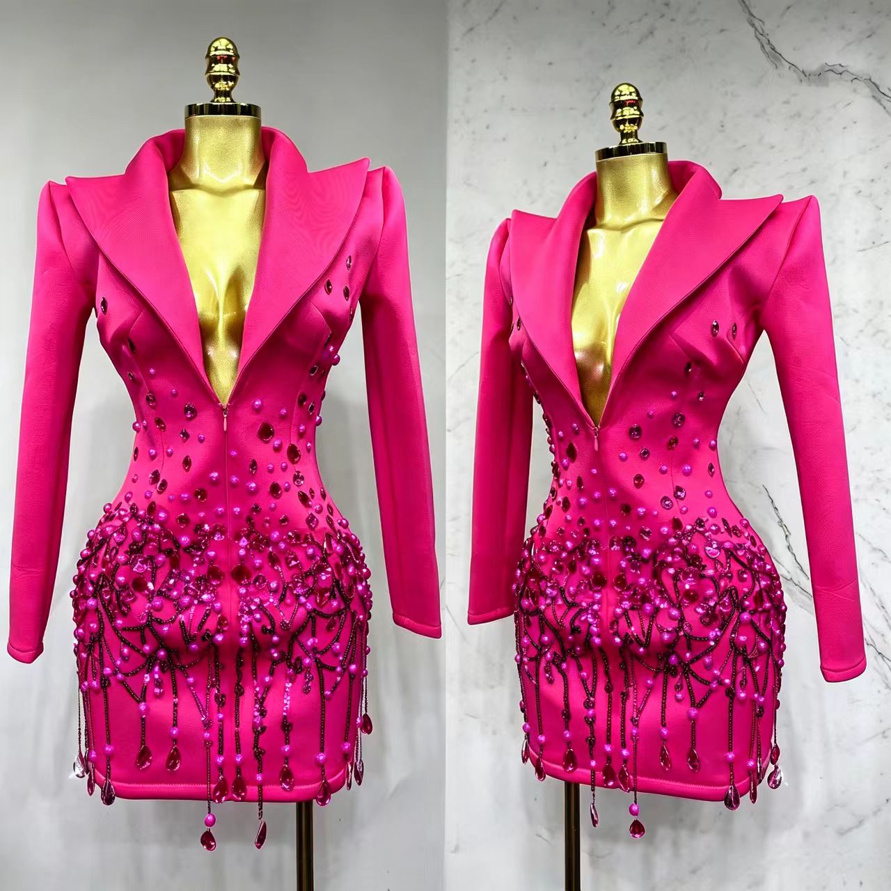 Funkelnde Kristallketten Perle – Women'S Formal Wear Wedding Bewertung und Preis