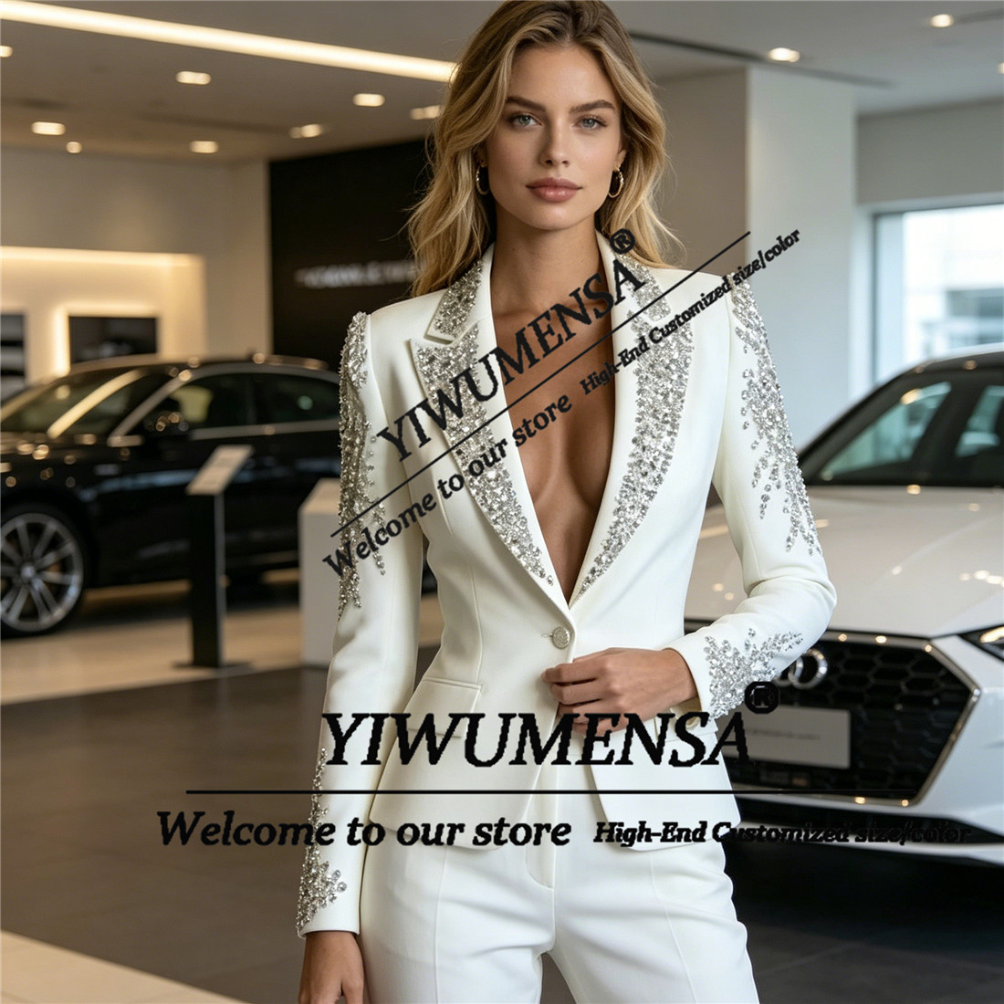 Luxuriöse Damenanzüge 2-teilig – Women Formal Wear Business Bewertung und Preis