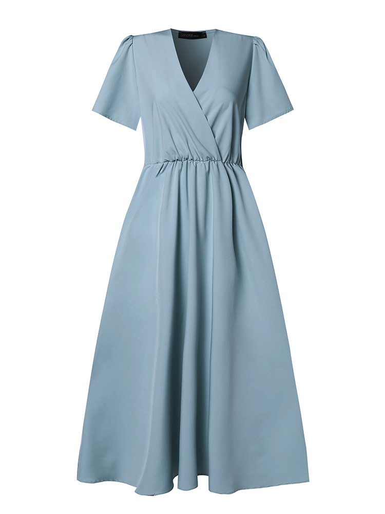 Zanzea 2024 elegante Kurzarm A – Women Formal Wear Zara Bewertung und Preis