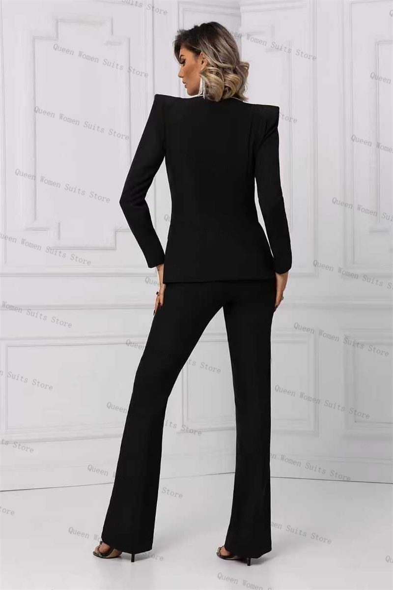 Kristalle Schwarzer Damen-Anzu – Women Formal Wear With Black Blazer Bewertung und Preis