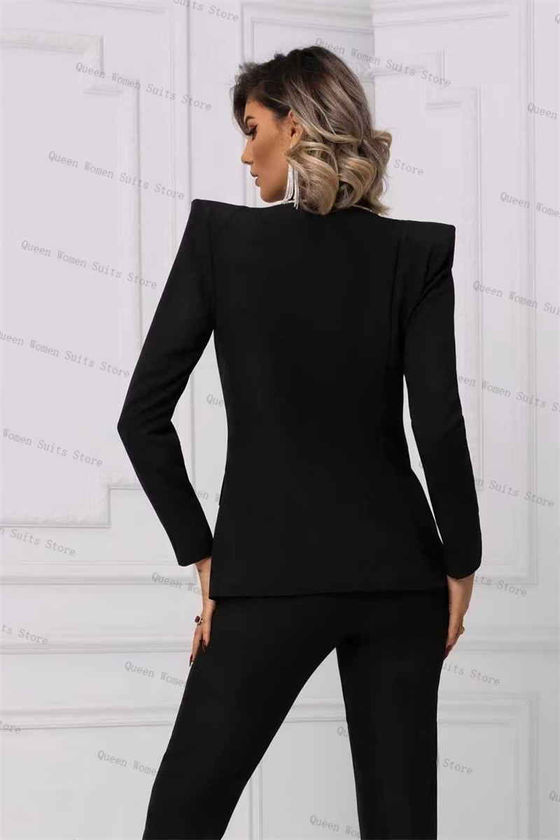Kristalle Schwarzer Damen-Anzu – Women Formal Wear With Black Blazer Bewertung und Preis