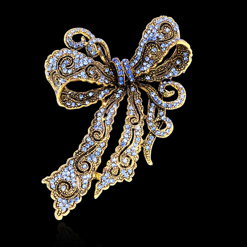 Vintage Schleifenförmige Brosc – Formal Wear Jewelry For Women Bewertung und Preis