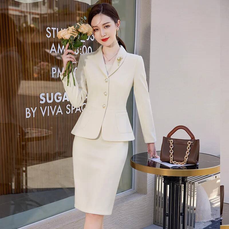 Hochwertige Stoff-Kleideranzüg – Women Formal Wear Stitching Bewertung und Preis