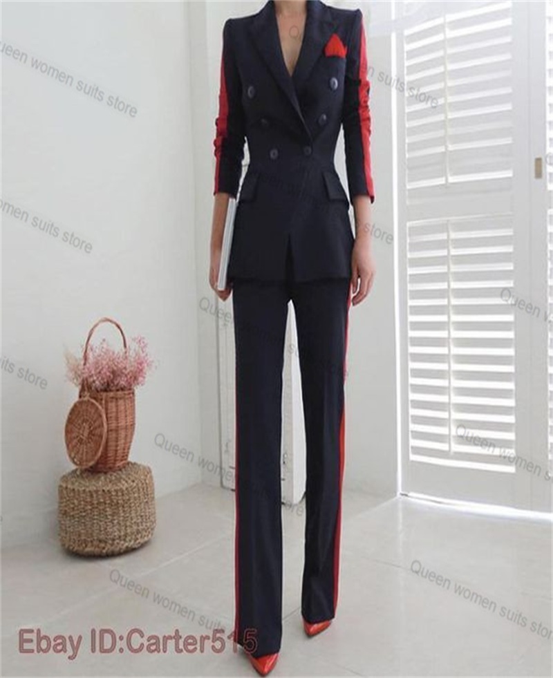 Rot Schwarz Herbst Frauen Anzu – Women Formal Wear With Black Blazer Bewertung und Preis