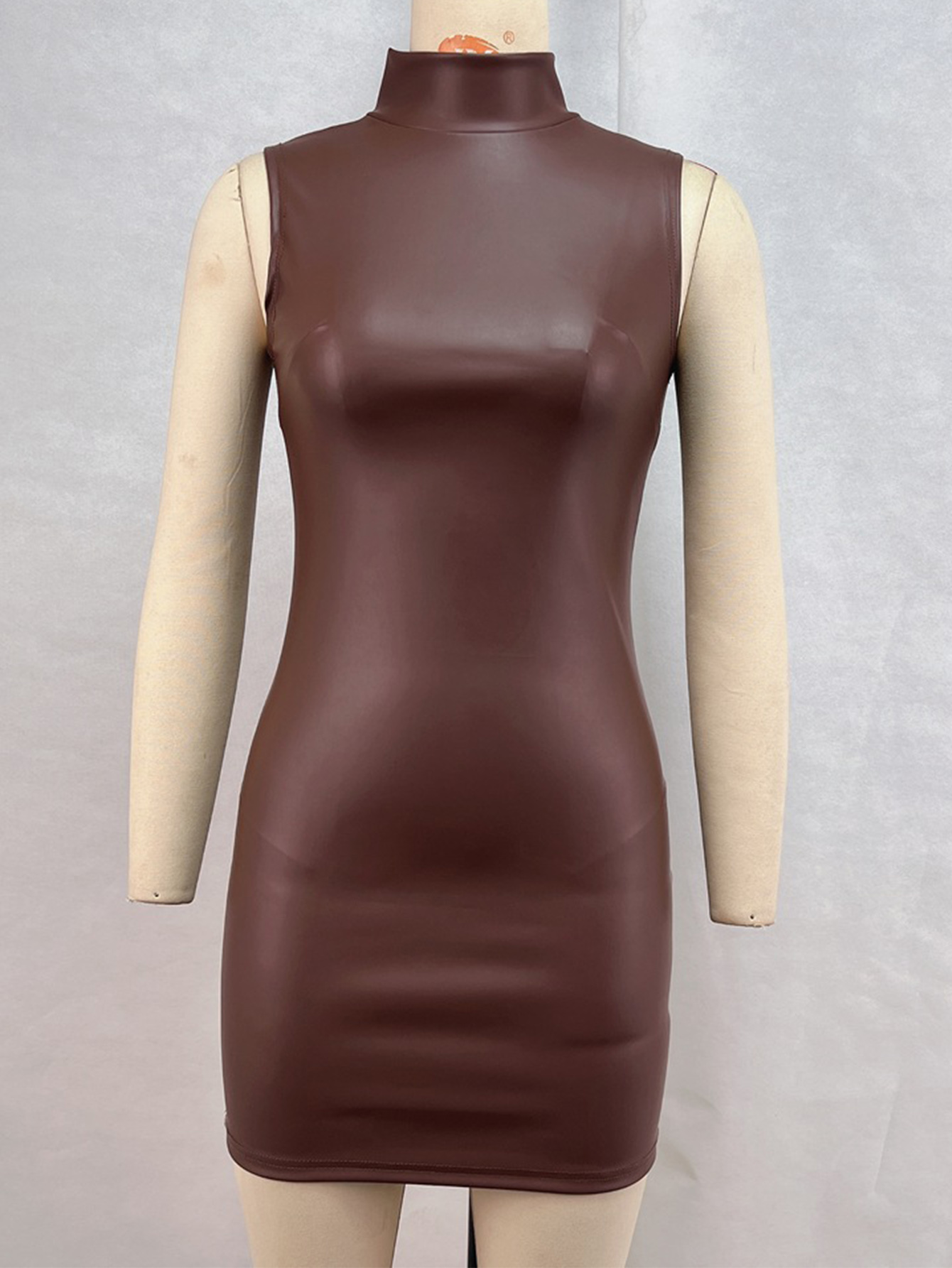 Sexy braun PU leder mini somme – Women Formal Wear Zara Bewertung und Preis
