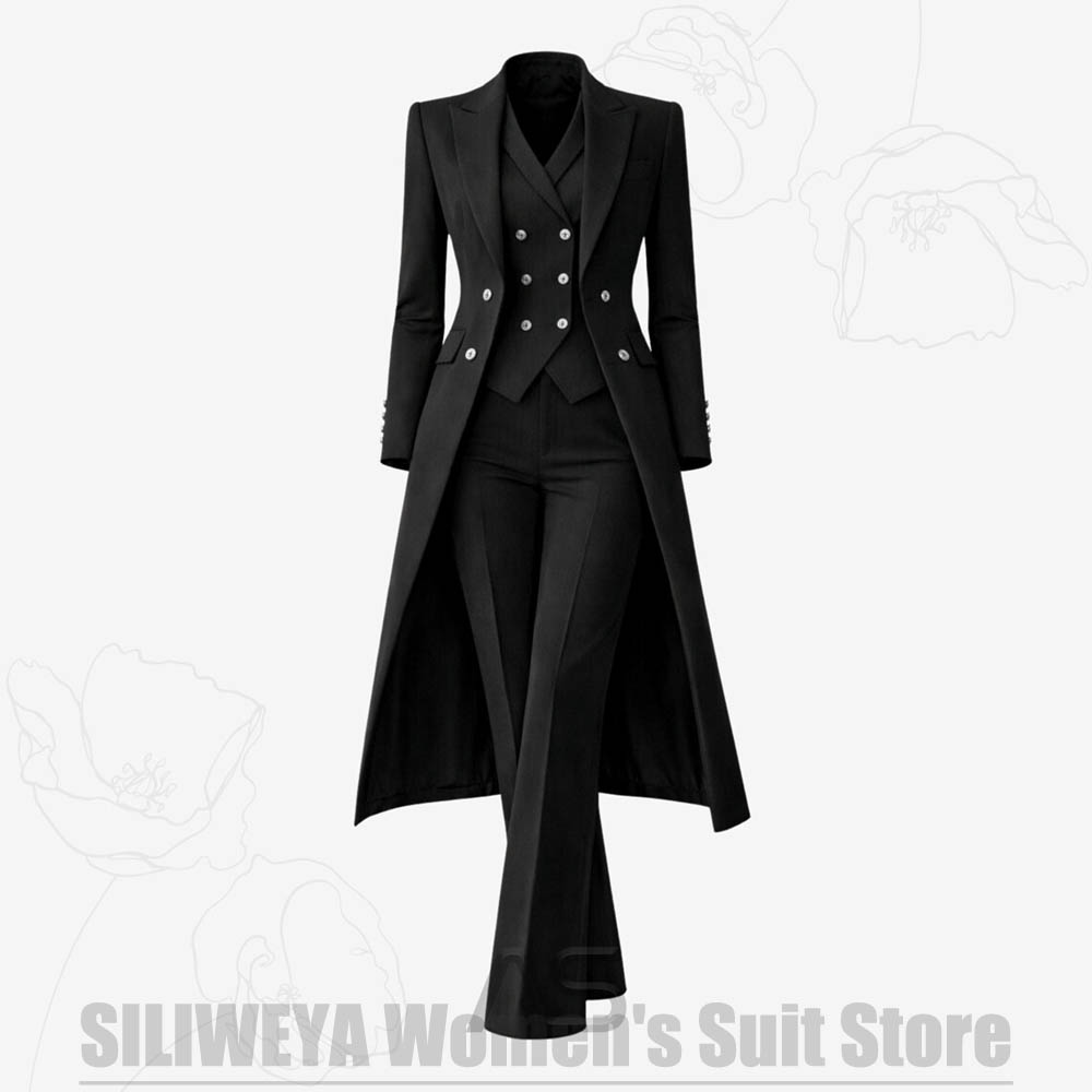 Damenanzug 3-teilig Doppelreih – Women Formal Wear Business Bewertung und Preis