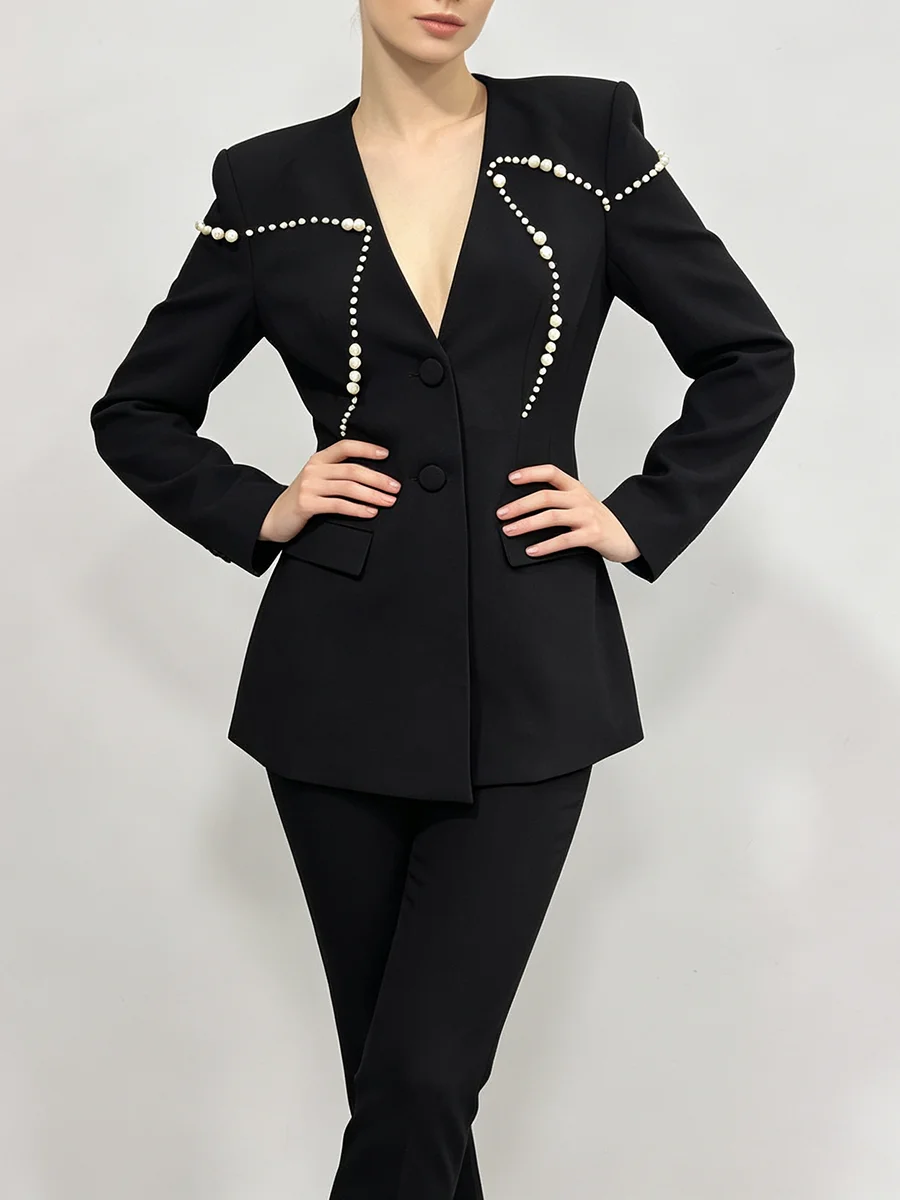 TWOTWINSTYLE Premium Schwarzer – Women Formal Wear With Black Blazer Bewertung und Preis