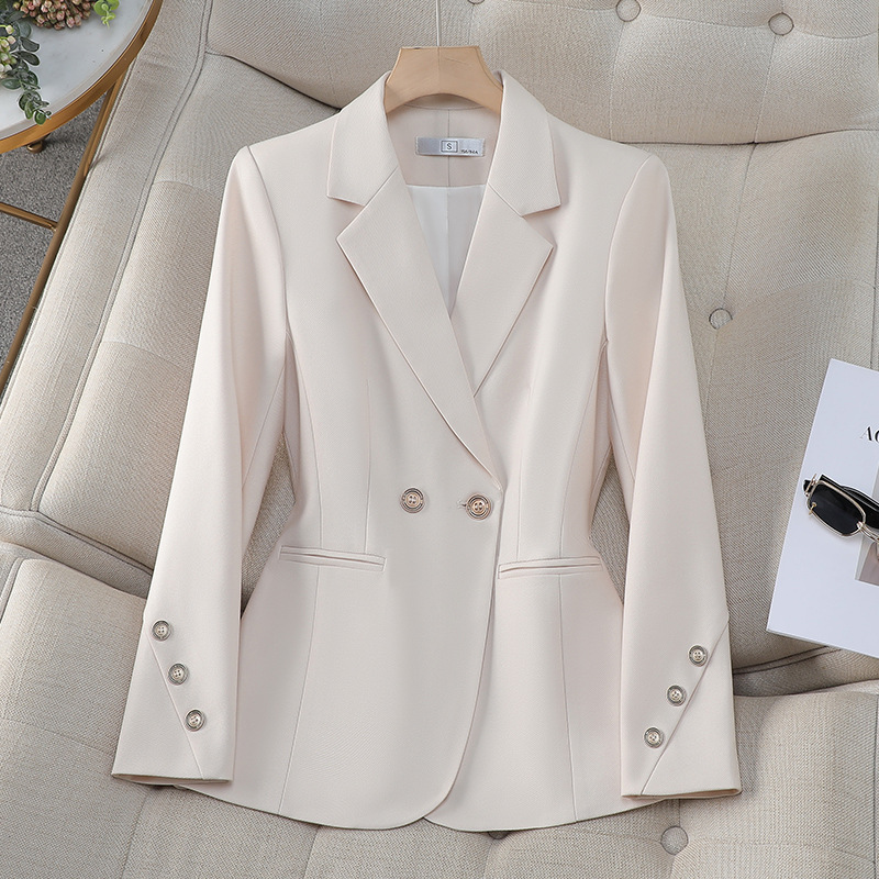 Damen-Blazer mit doppelten Knö – Women Formal Wear With Black Blazer Bewertung und Preis