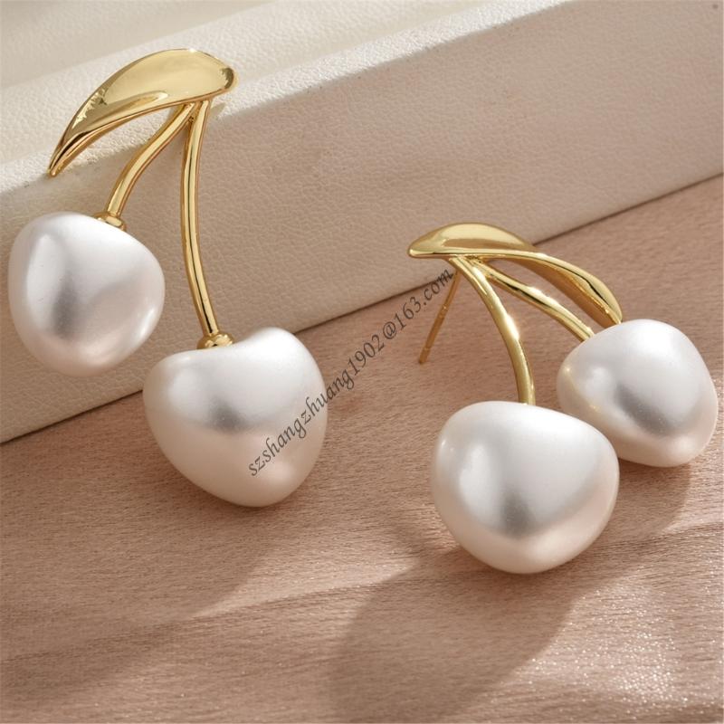 Kirschblüten-Perlen-Ohrschmuck – Formal Wear Jewelry For Women Bewertung und Preis