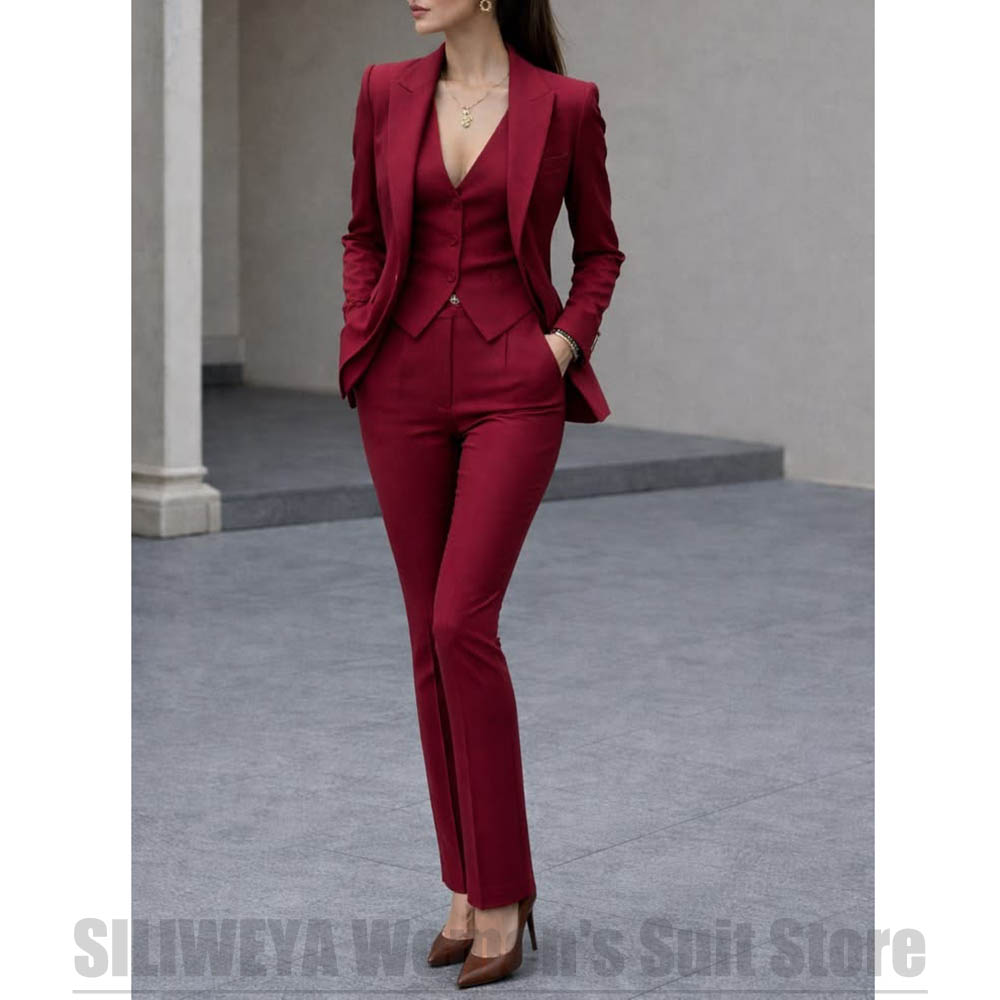 Damen 3-teiliges Anzug-Set, Bl – Women Formal Wear Business Bewertung und Preis