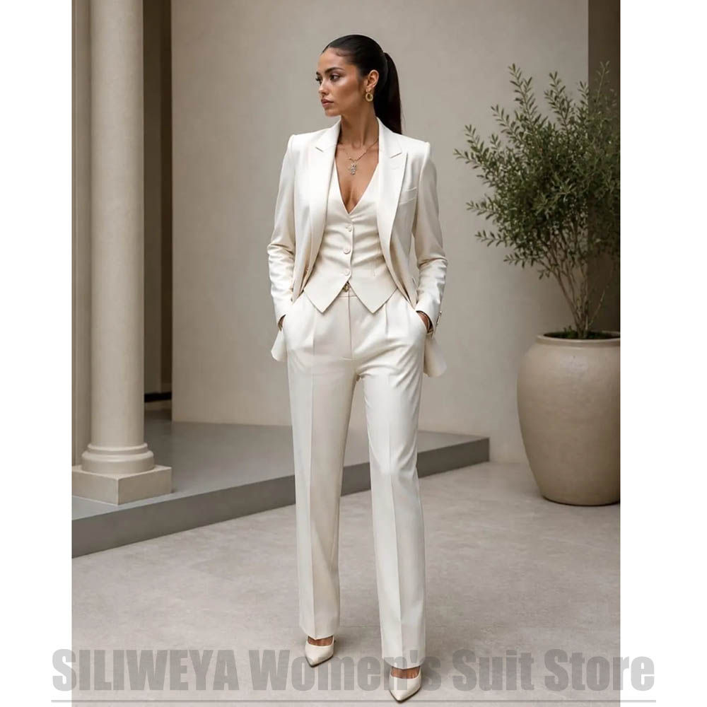 Damen 3-teiliges Anzug-Set, Bl – Women Formal Wear Business Bewertung und Preis