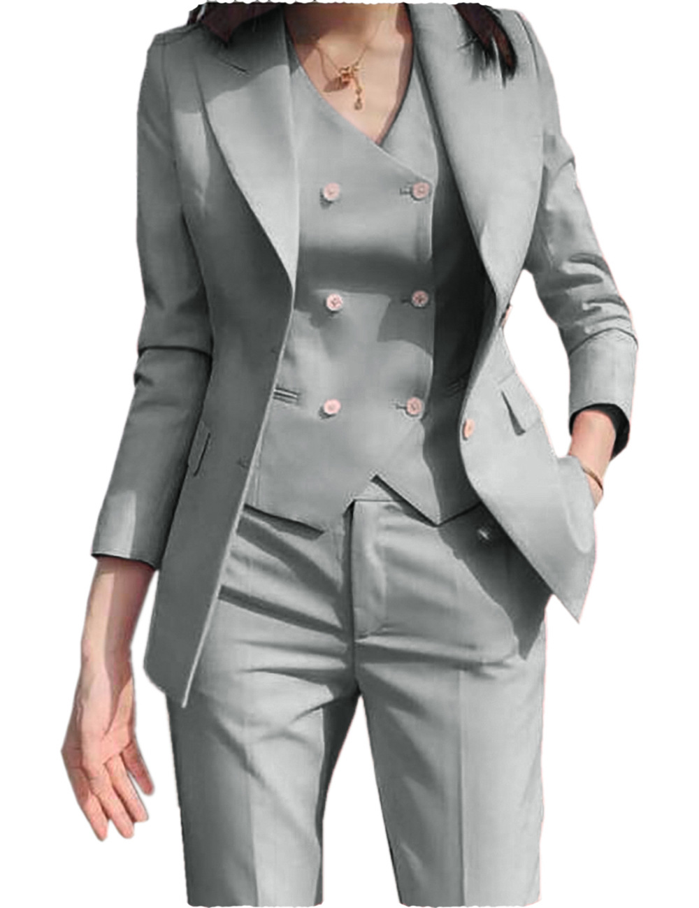 Herbst-Outfits Anzugjacke Drei – Women Formal Wear Business Bewertung und Preis