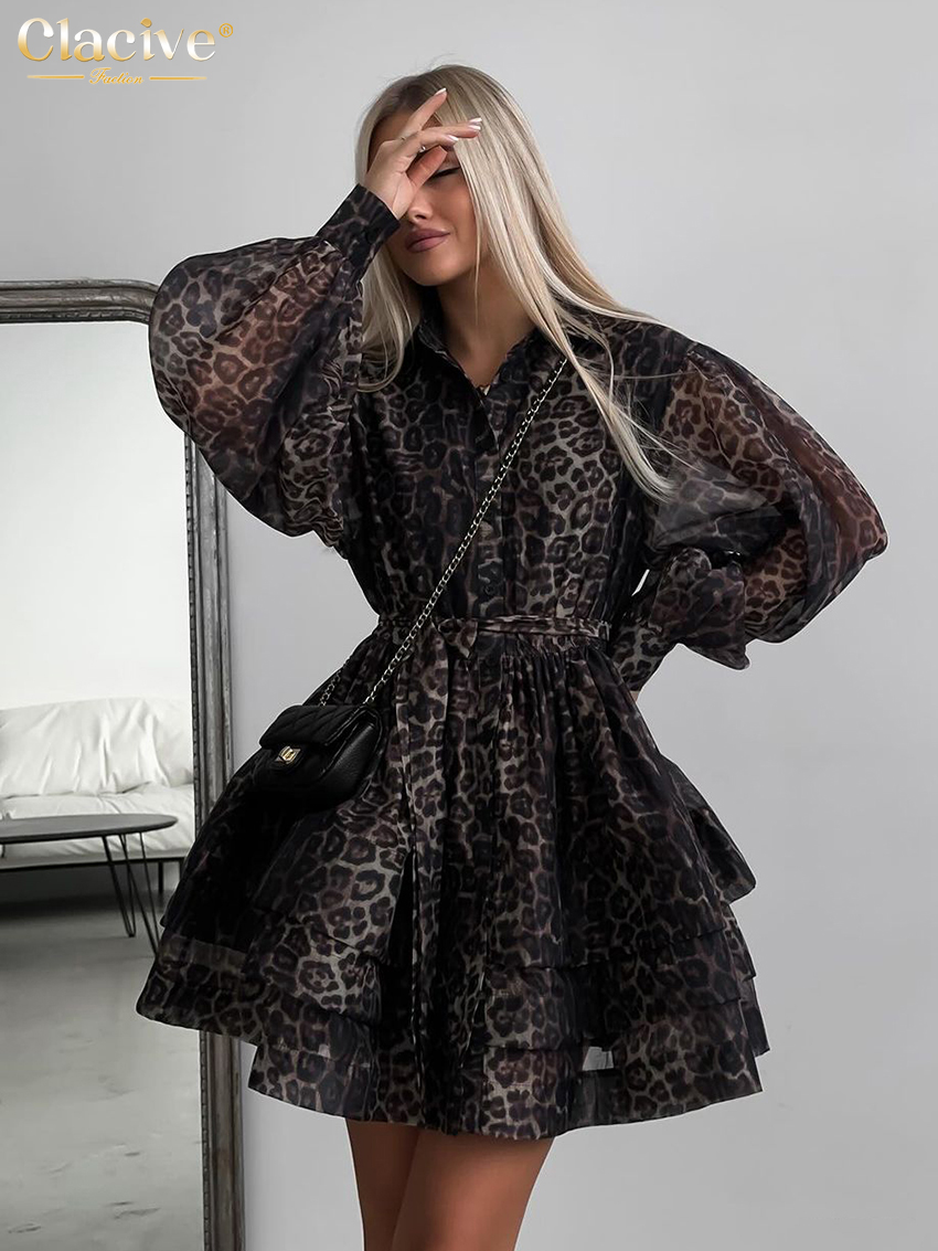 Clacive Mode Leopard Print Dam – Women Formal Wear Zara Bewertung und Preis