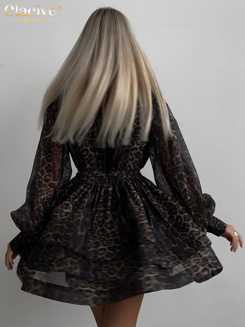Clacive Mode Leopard Print Dam – Women Formal Wear Zara Bewertung und Preis
