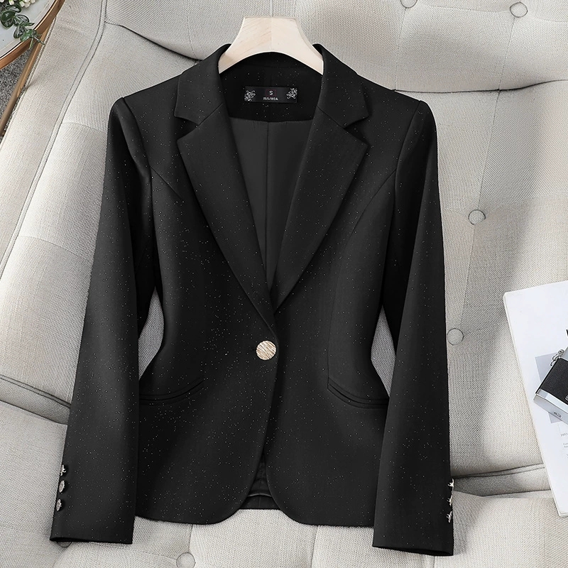2023 frühling Herbst Frauen Bl – Women Formal Wear With Black Blazer Bewertung und Preis